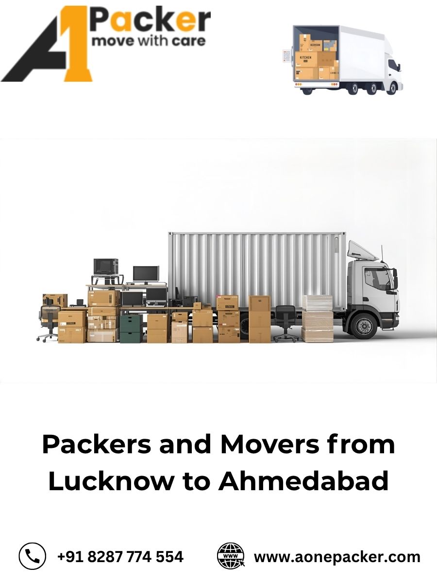 Packers and Movers from Lucknow to Ahmedabad