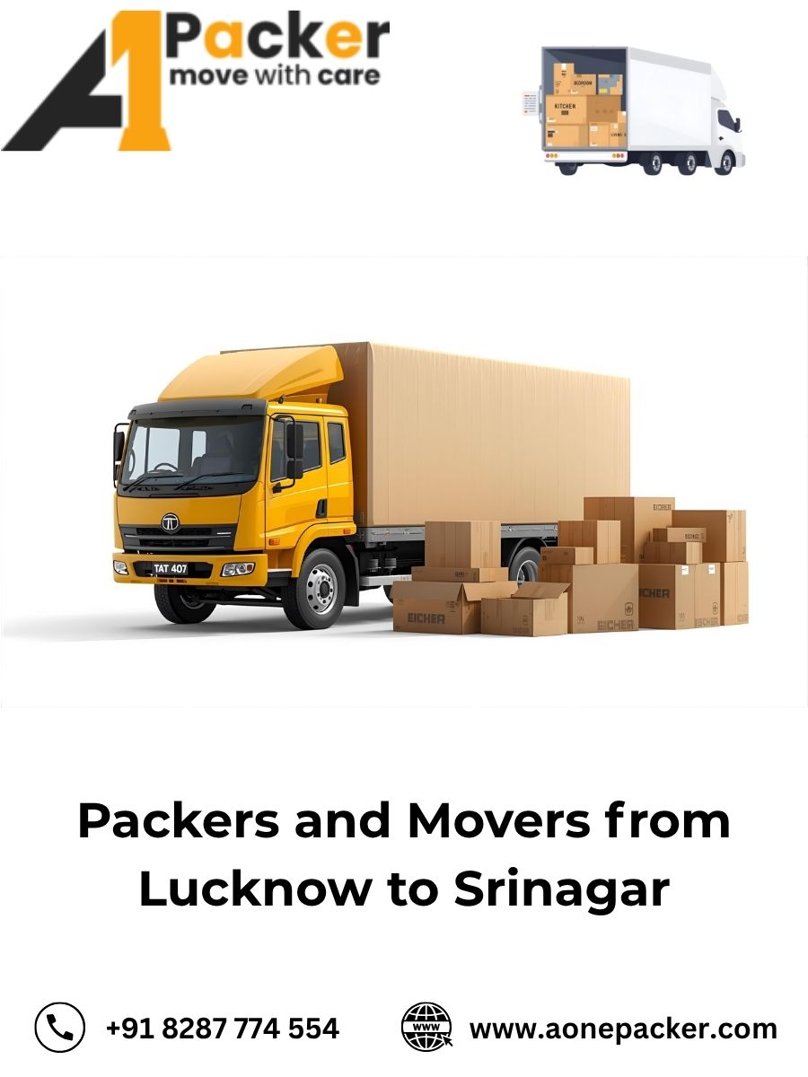 Packers and Movers from Lucknow to Srinagar
