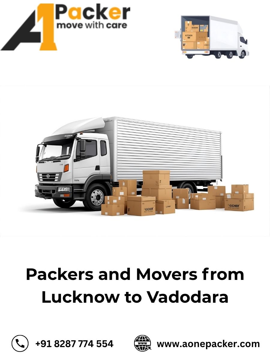 Packers and Movers from Lucknow to Vadodara