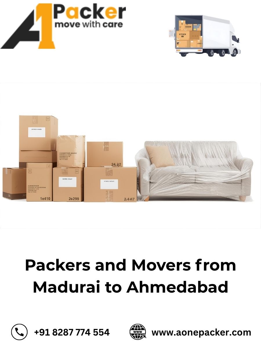 Packers and Movers from Madurai to Ahmedabad