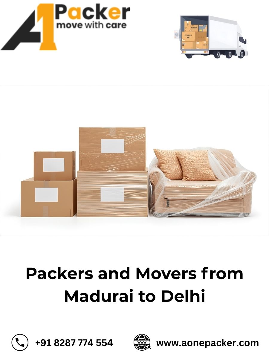 Packers and Movers from Madurai to Delhi