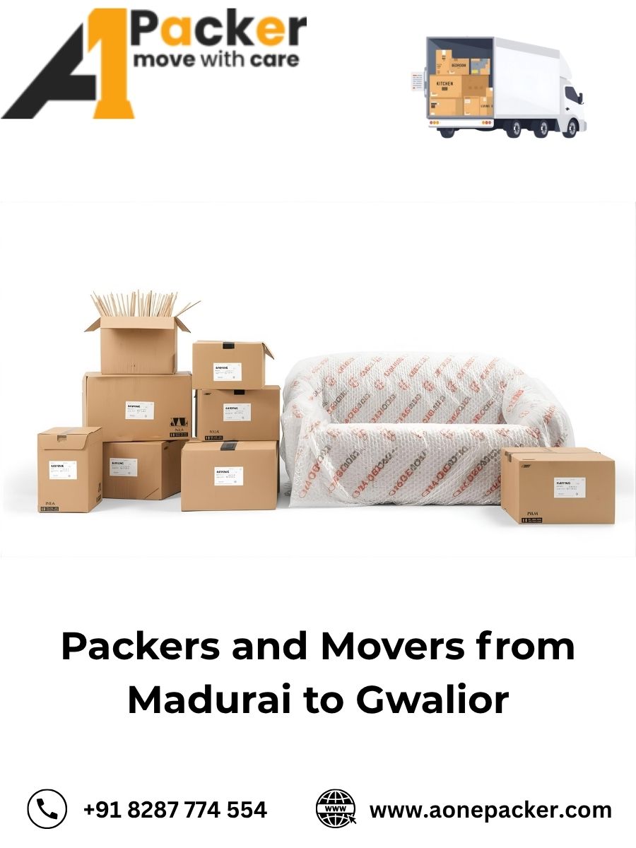 Packers and Movers from Madurai to Gwalior