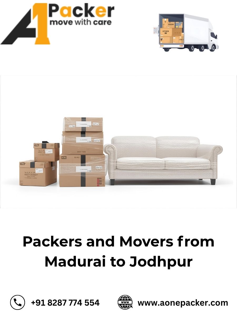 Packers and Movers from Madurai to Jodhpur