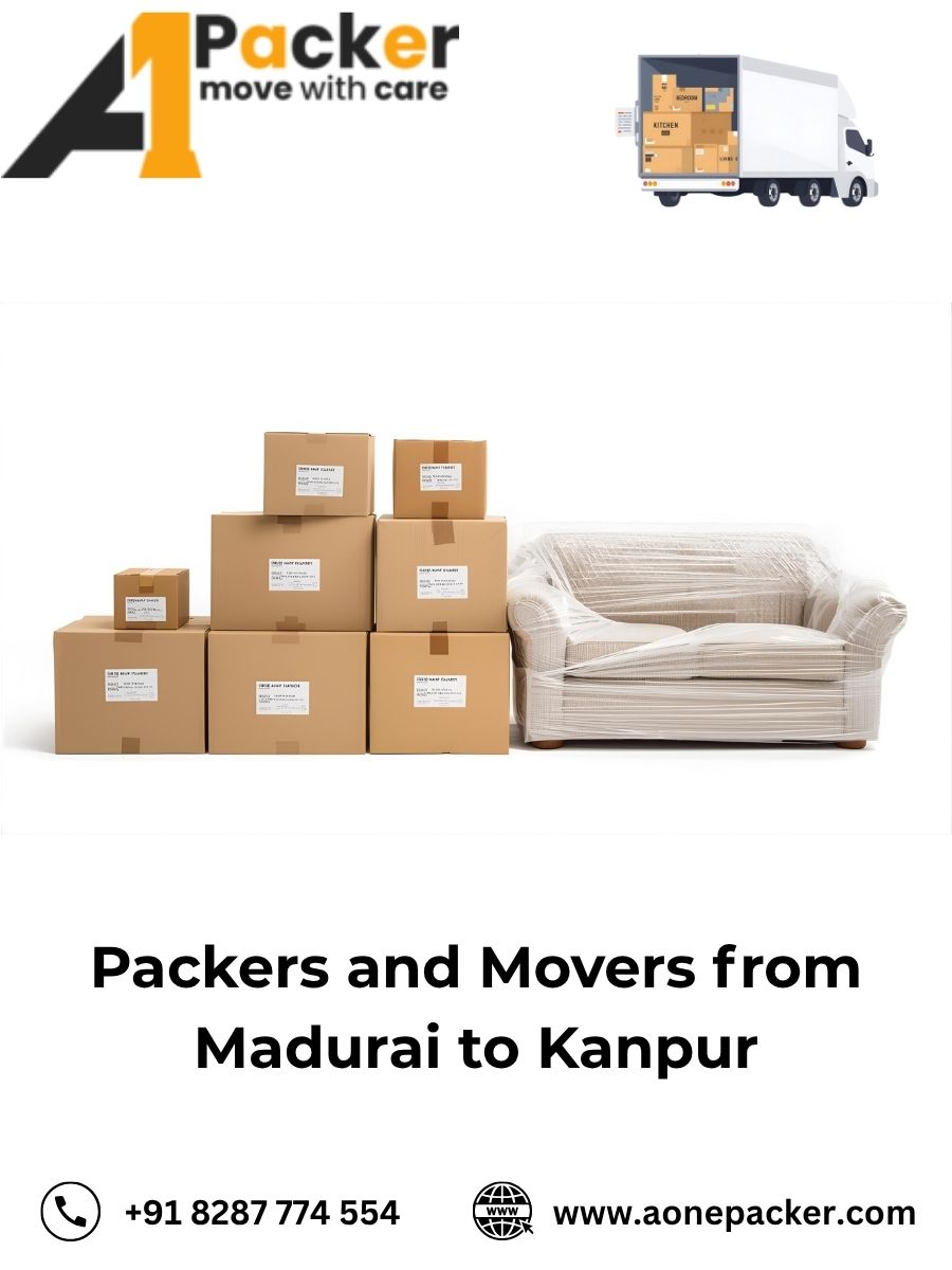 Packers and Movers from Madurai to Kanpur