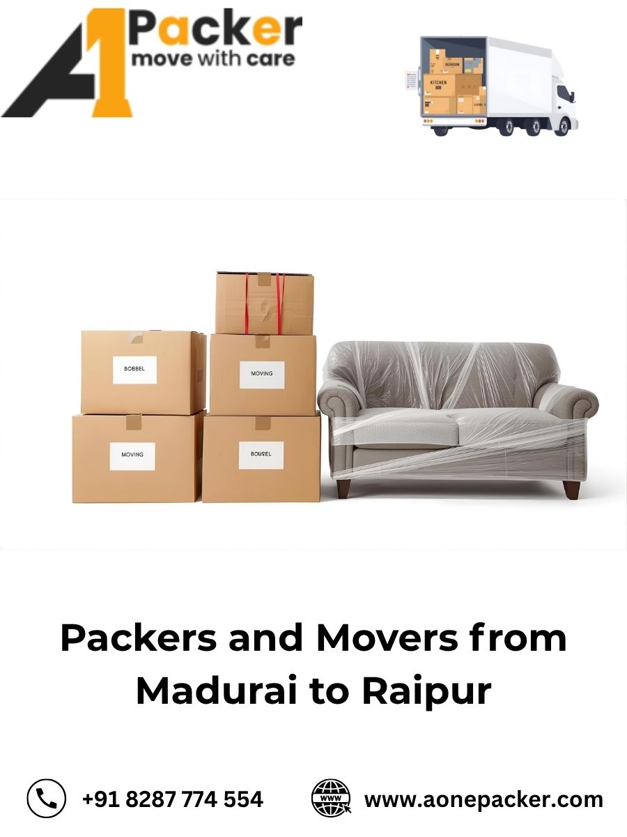 Packers and Movers from Madurai to Raipur