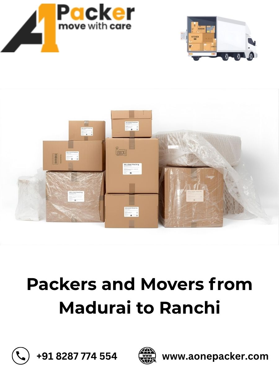 Packers and Movers from Madurai to Ranchi