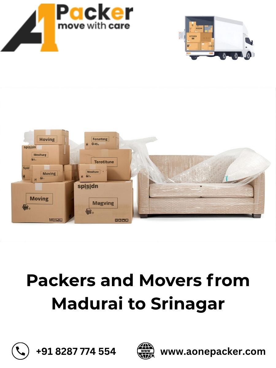Packers and Movers from Madurai to Srinagar
