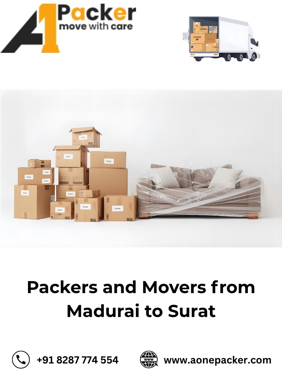 Packers and Movers from Madurai to Surat