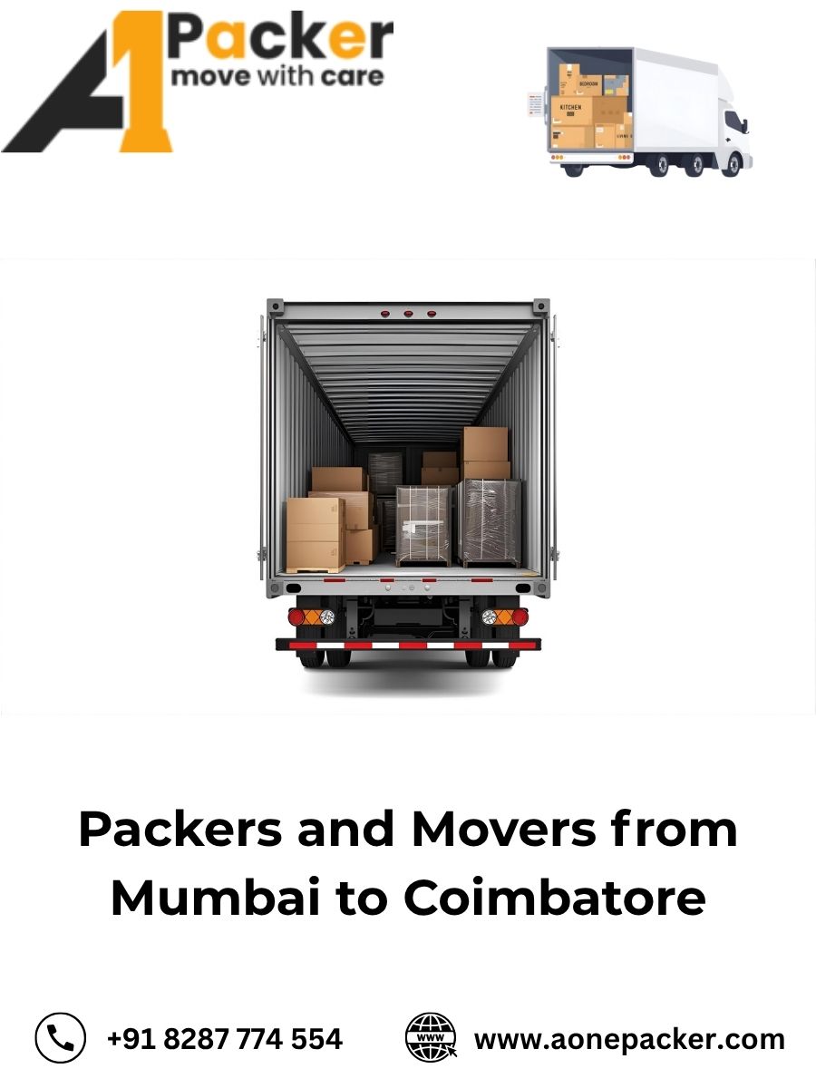 Packers and Movers from Mumbai to Coimbatore