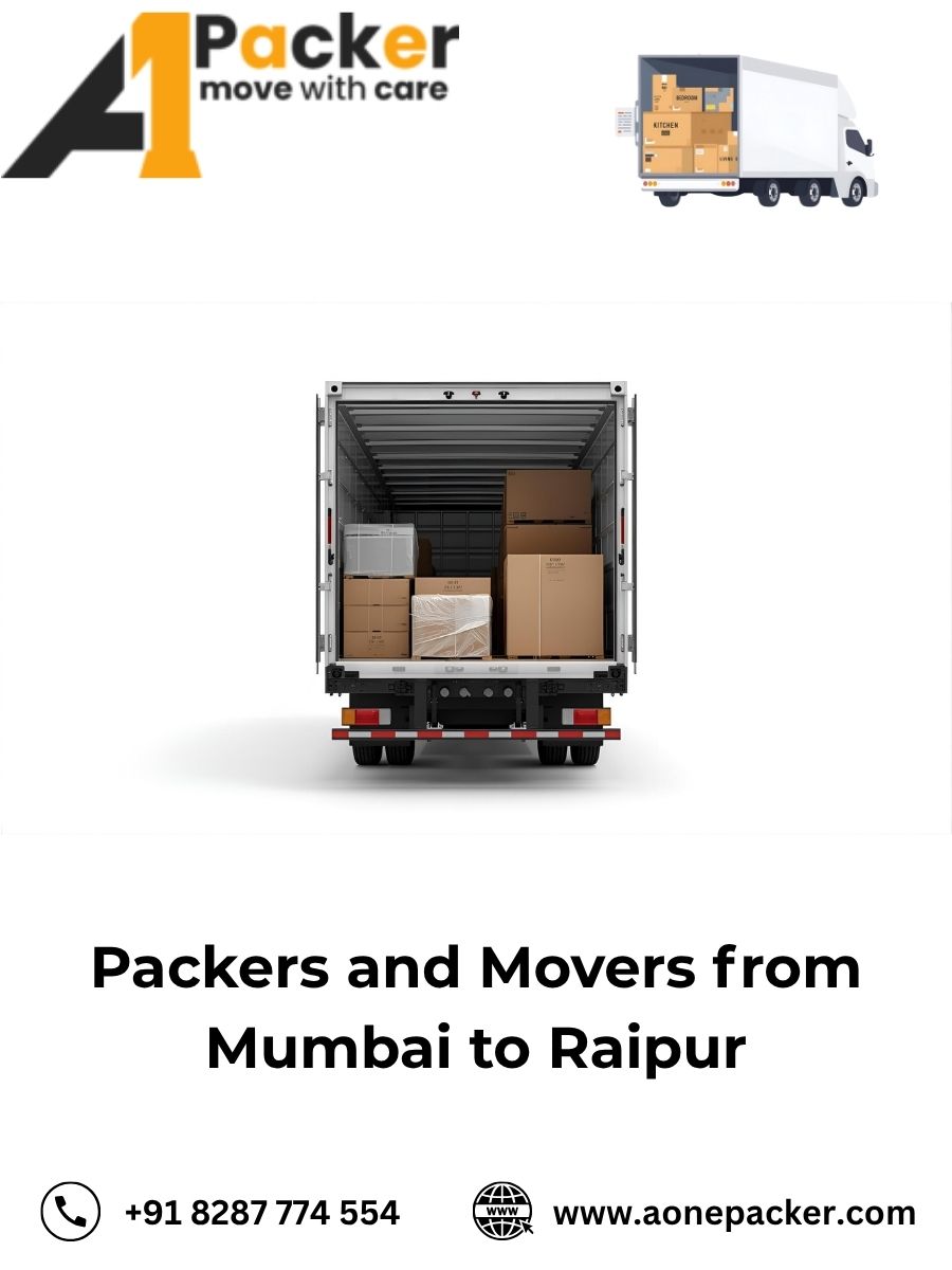 Packers and Movers Charges from Mumbai to Raipur