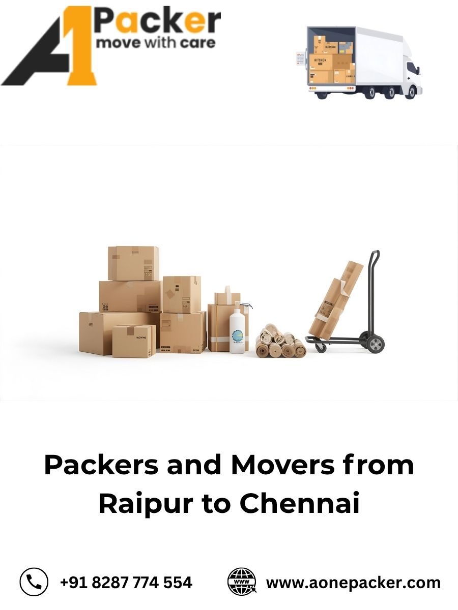 Packers and Movers from Raipur to Chennai