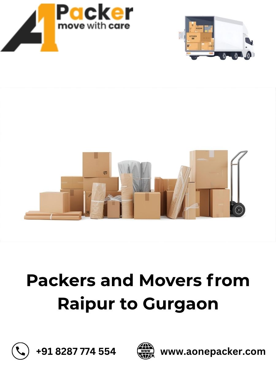 Packers and Movers from Raipur to Gurgaon