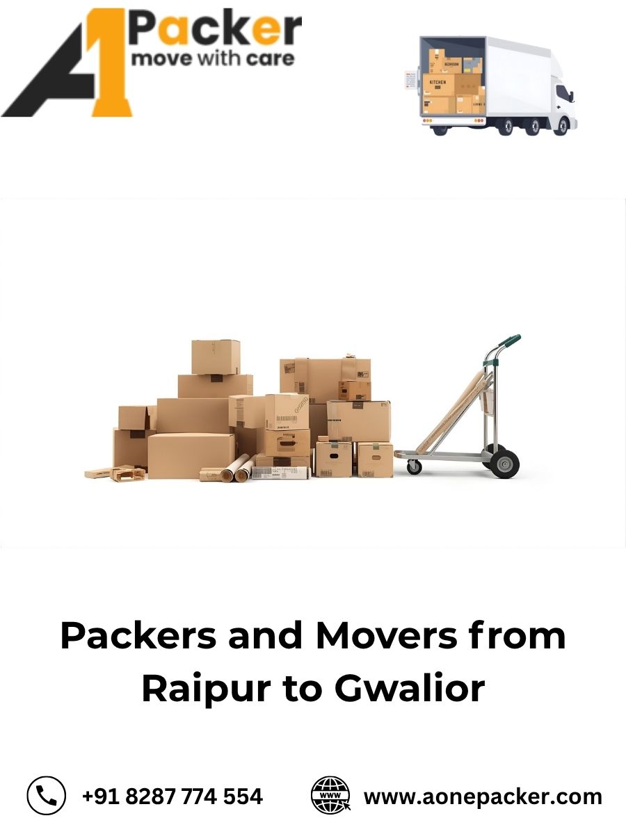 Packers and Movers from Raipur to Gwalior