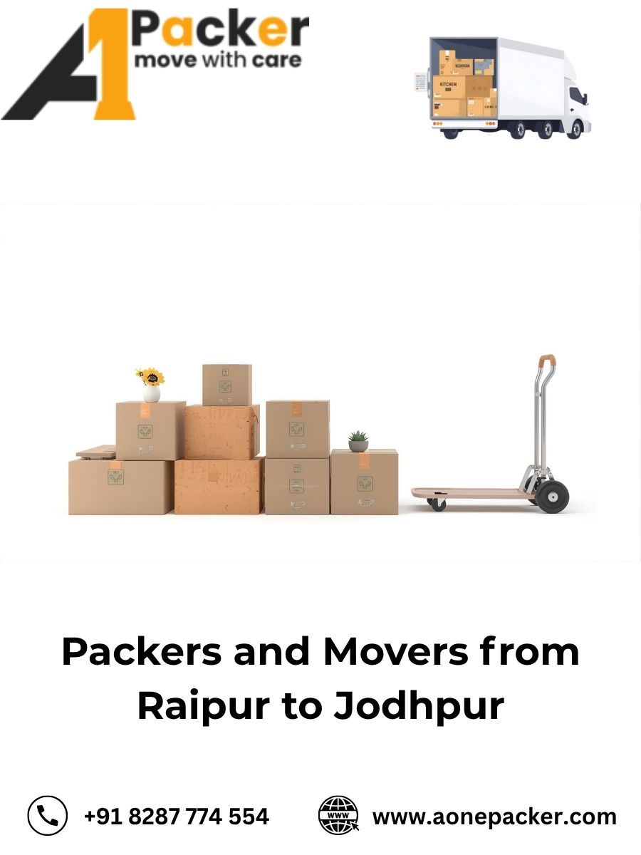 Packers and Movers from Raipur to Jodhpur