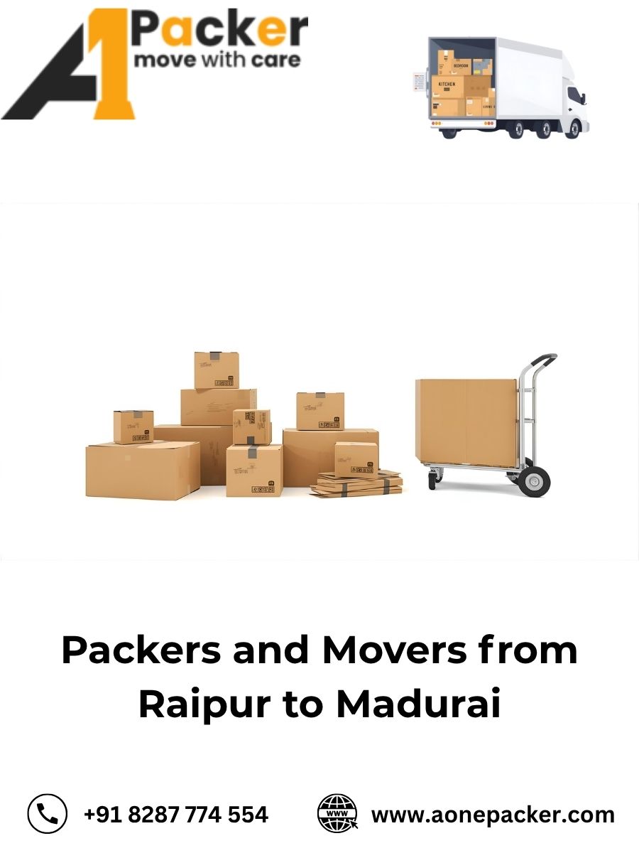 Packers and Movers from Raipur to Madurai