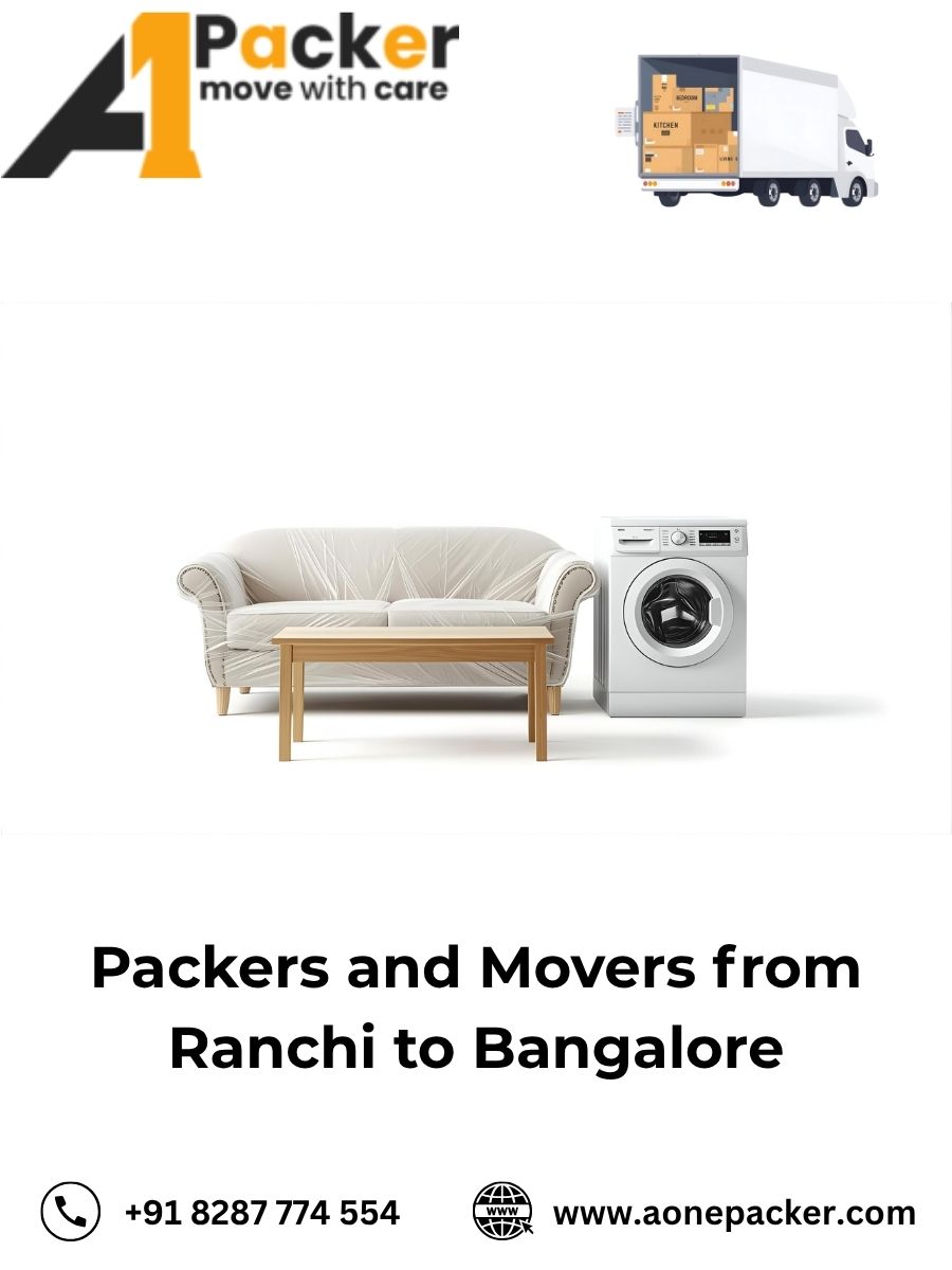 Packers and Movers from Ranchi to Bangalore