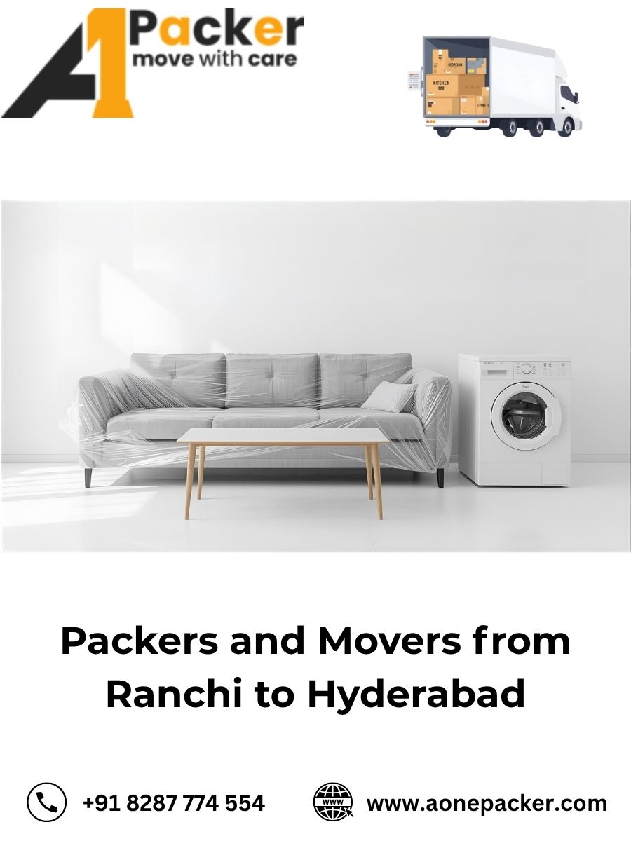 Packers and Movers from Ranchi to Hyderabad