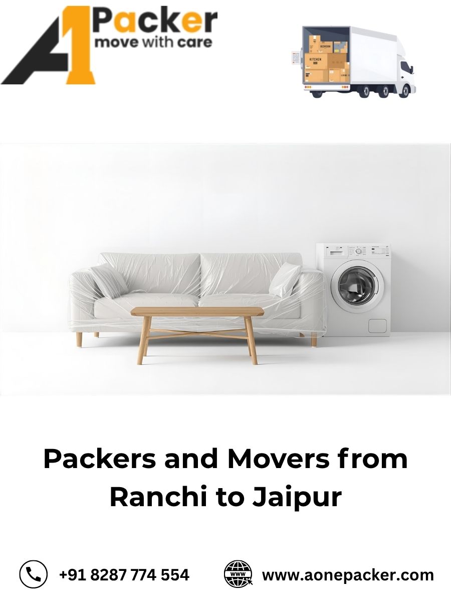 Packers and Movers from Ranchi to Jaipur