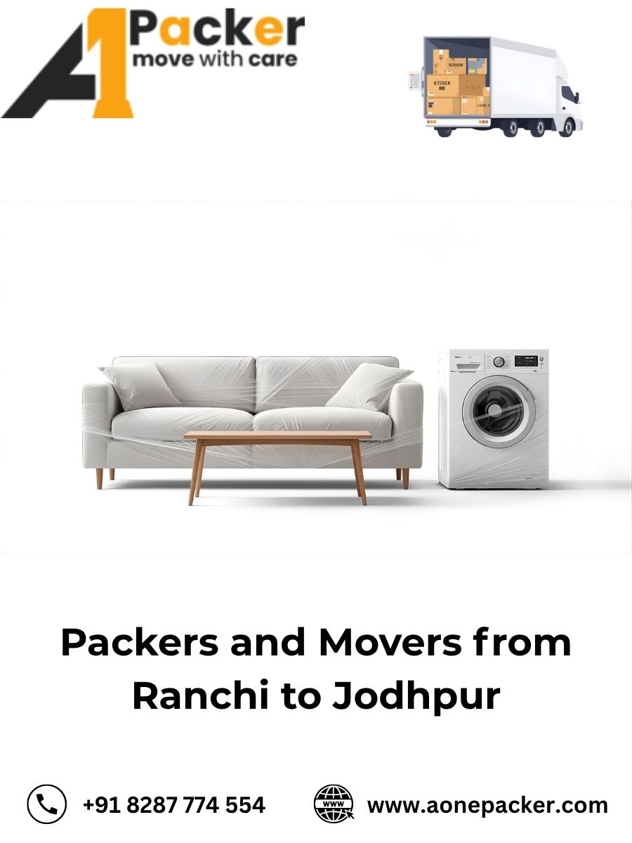 Packers and Movers from Ranchi to Jodhpur