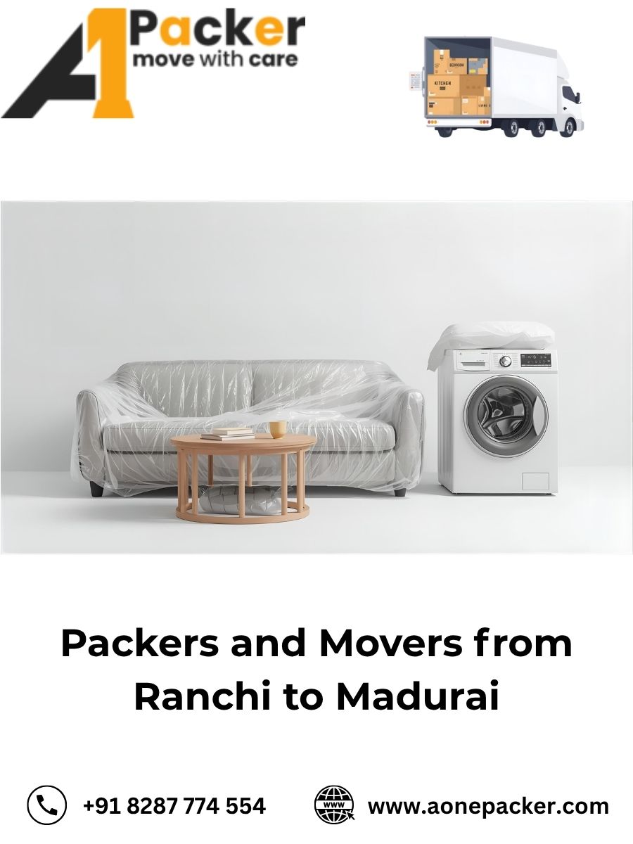 Packers and Movers from Ranchi to Madurai