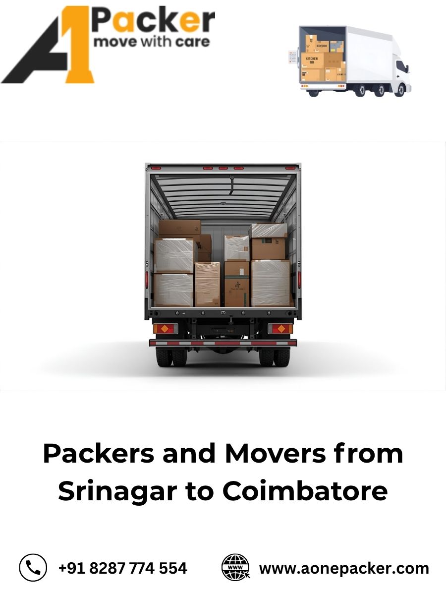 Packers and Movers from Srinagar to Coimbatore