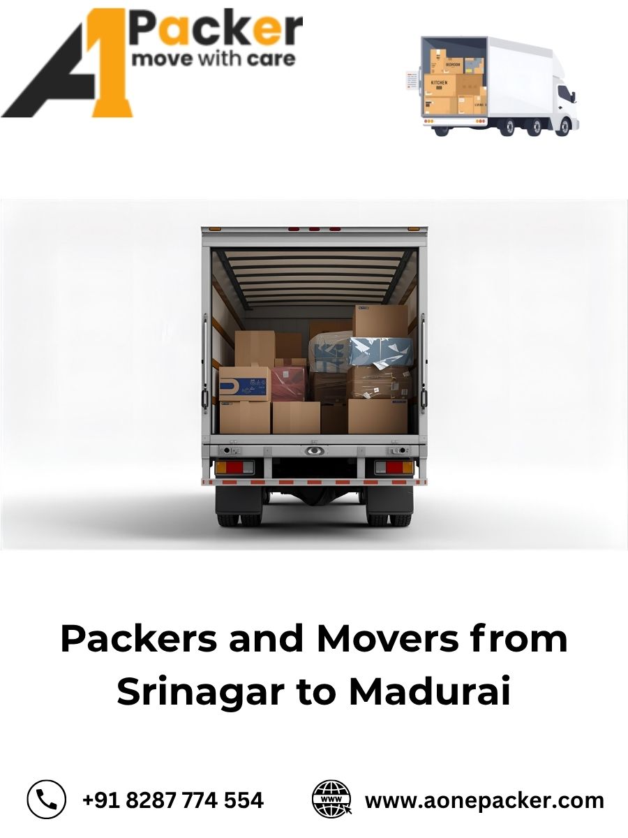 Packers and Movers from Srinagar to Madurai