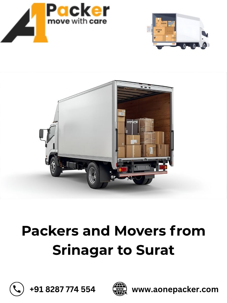 Packers and Movers from Srinagar to Surat