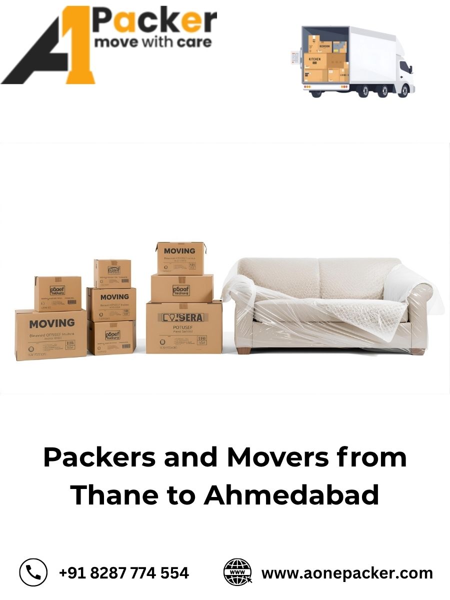 Packers and Movers from Thane to Ahmedabad