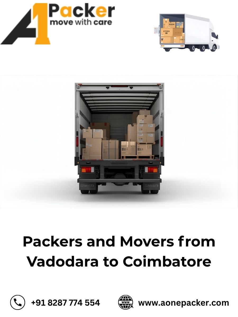 Packers and Movers from Vadodara to Coimbatore