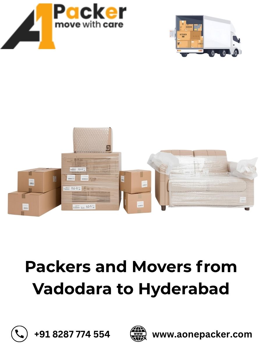 Packers and Movers from Vadodara to Hyderabad
