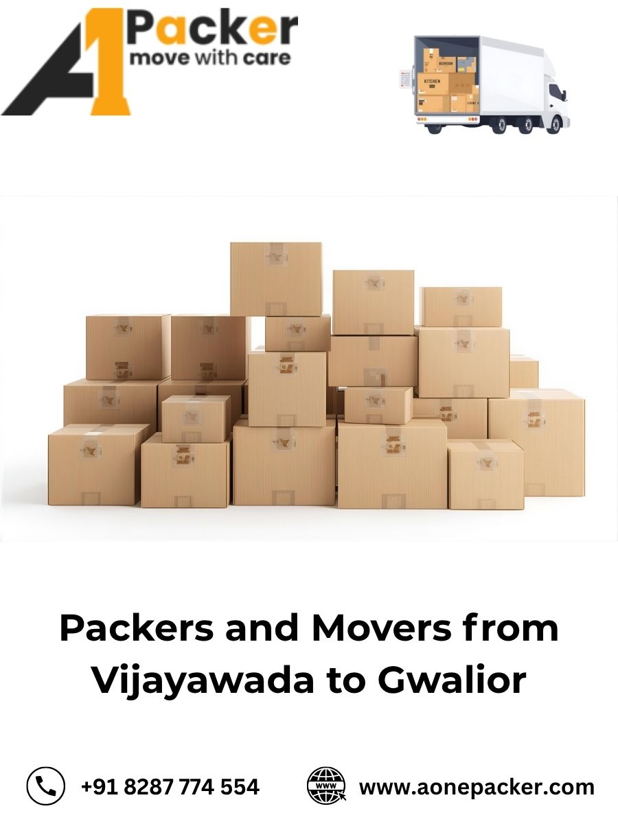 Packers and Movers from Vijayawada to Gwalior