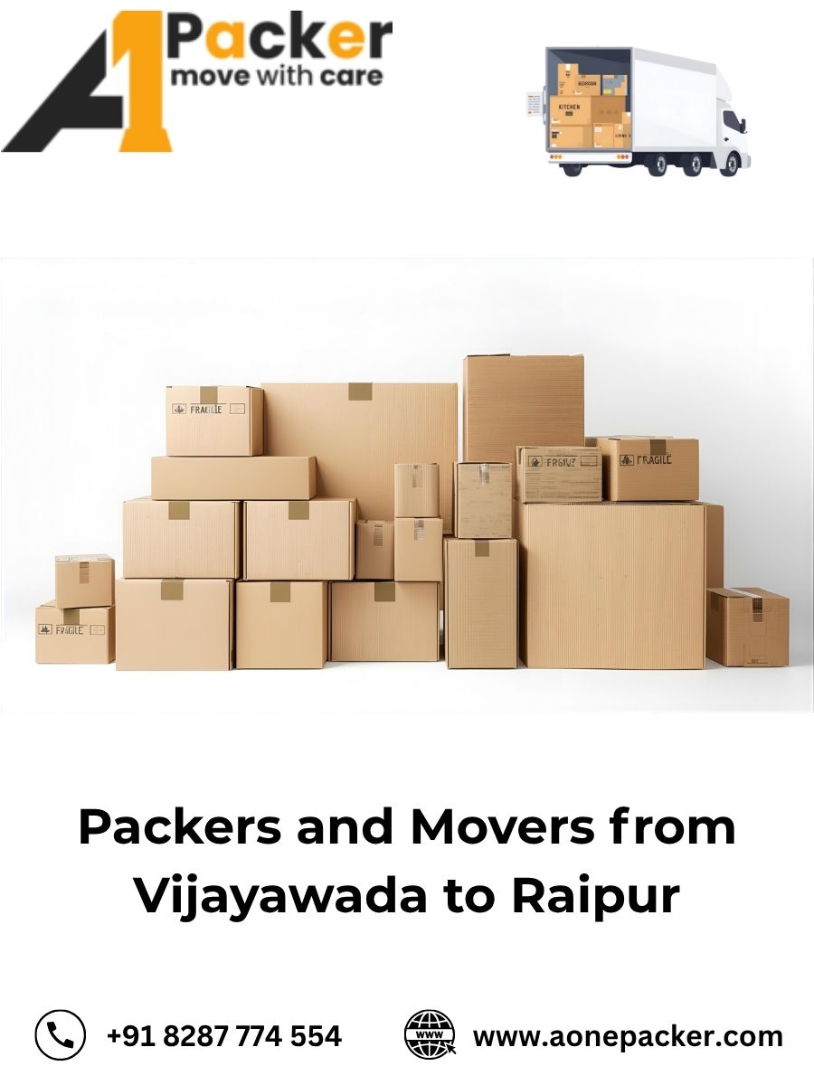 Packers and Movers from Vijayawada to Raipur