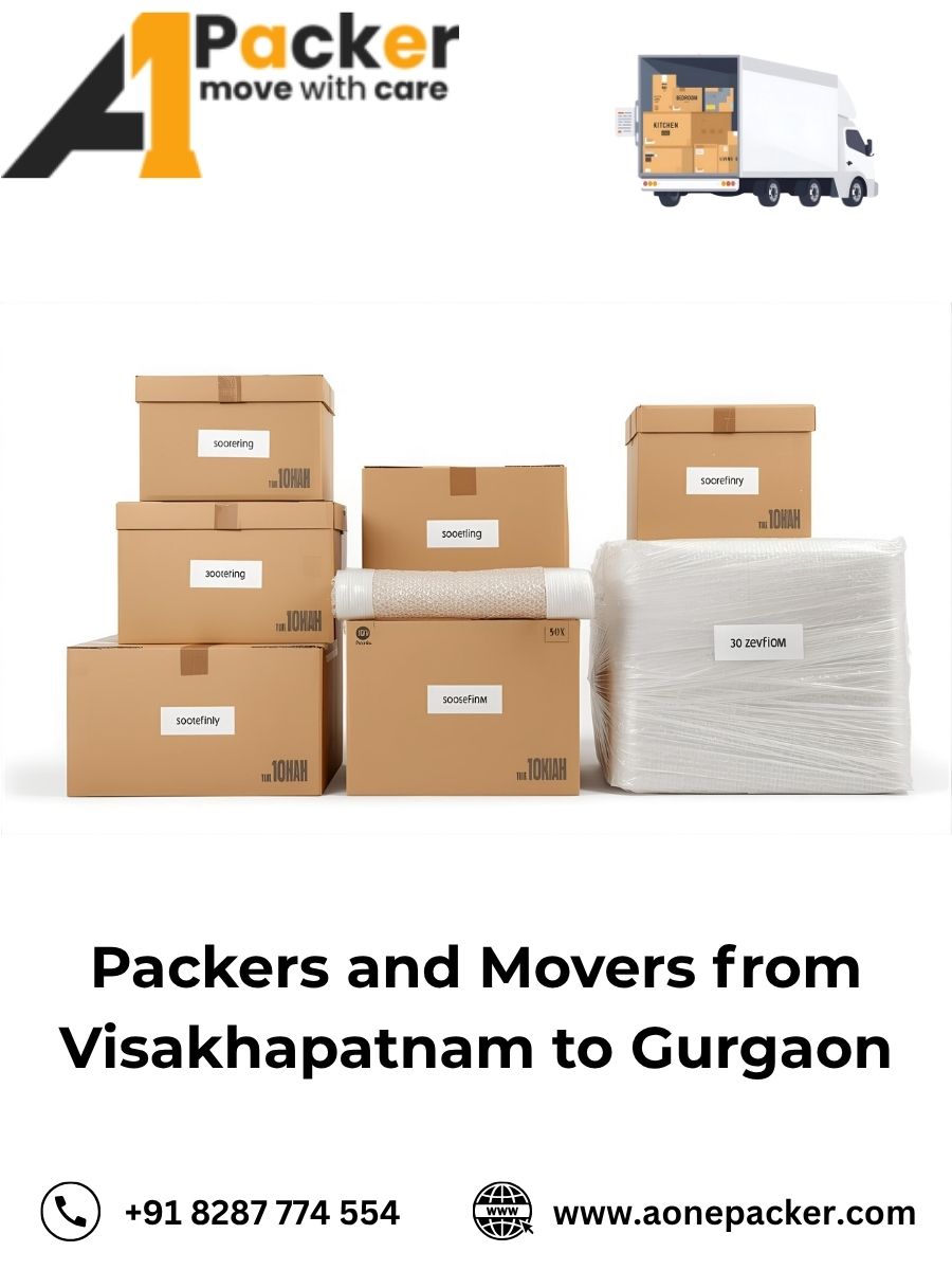 Packers and Movers from Visakhapatnam to Gurgaon