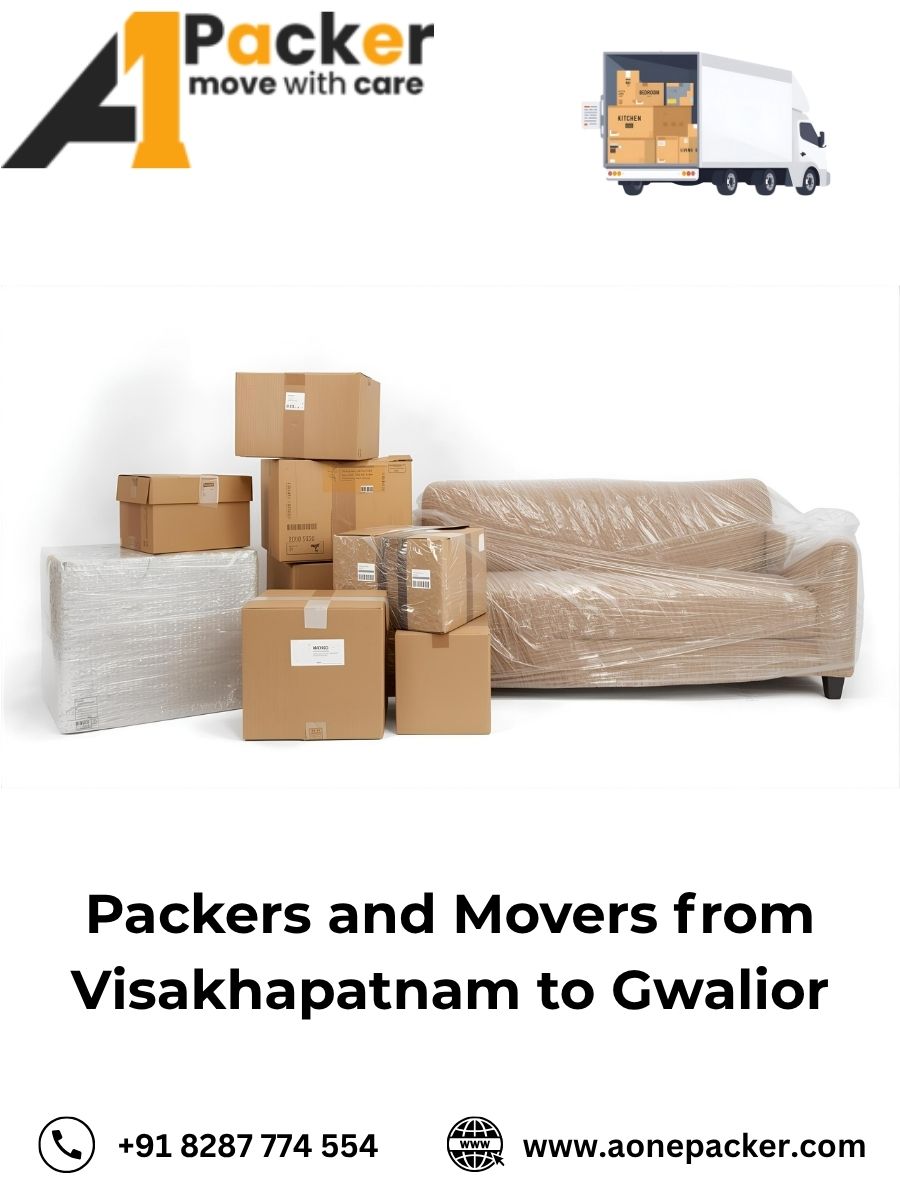 Packers and Movers from Visakhapatnam to Gwalior