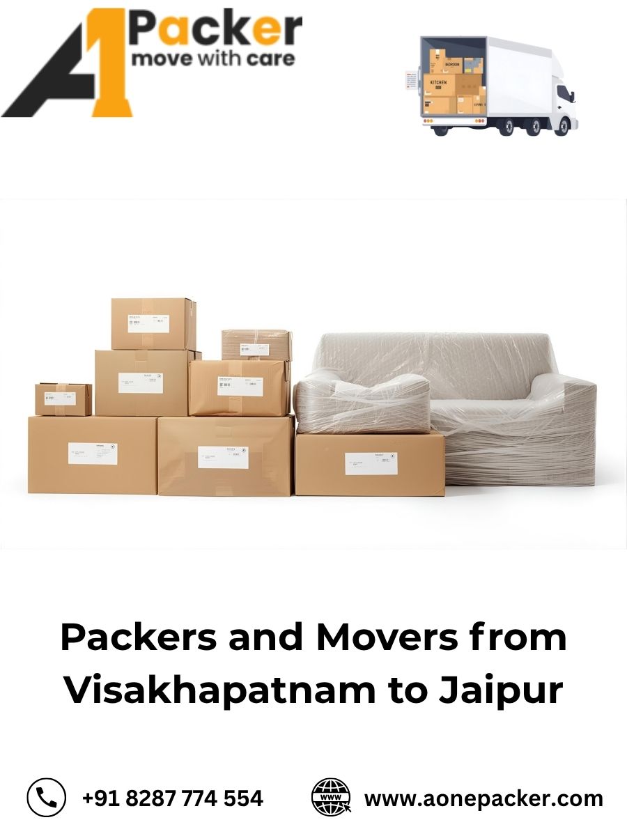Packers and Movers from Visakhapatnam to Jaipur