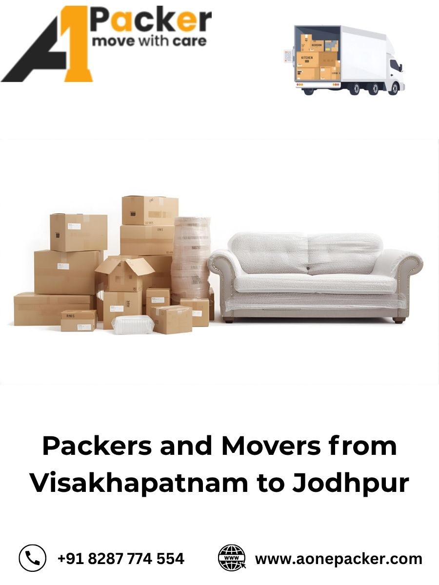 Packers and Movers from Visakhapatnam to Jodhpur