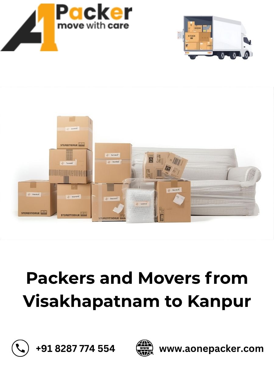 Packers and Movers from Visakhapatnam to Kanpur