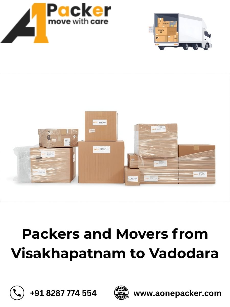 Packers and Movers from Visakhapatnam to Vadodara